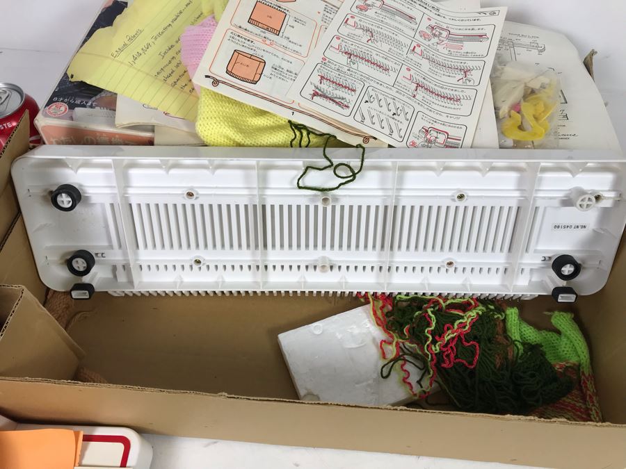 Mattel Toys Prototype Japanese Toy Linear Knitting Machine With Box, Correspondance And Patent Paperwork 22W X 8.5D X 5.5H [Photo 50]