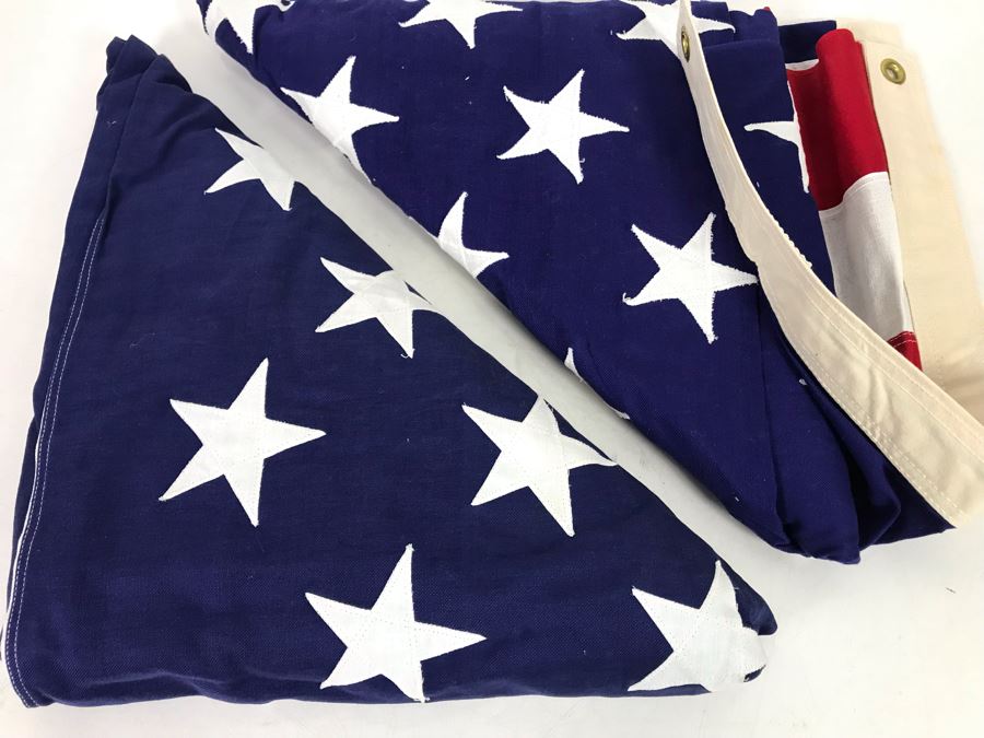 Pair Of Cotton United States Of American USA Flags Valley Forge Flag Co ...