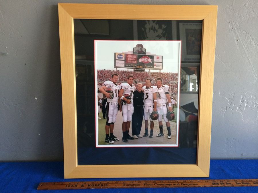 San Diego State Aztecs Football Framed Photo of Former Quarterbacks and Coach [Photo 1]