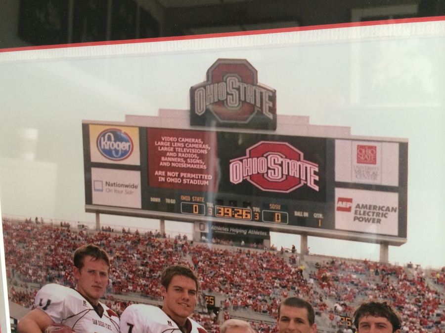 San Diego State Aztecs Football Framed Photo of Former Quarterbacks and Coach [Photo 5]