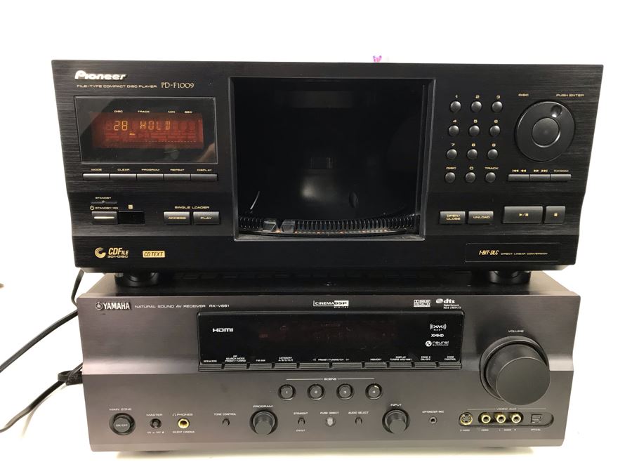 YAMAHA Natural Sound AV Receiver RX-V661 And Pioneer PD-F1009 File-Type Compact Disc Player [Photo 1]