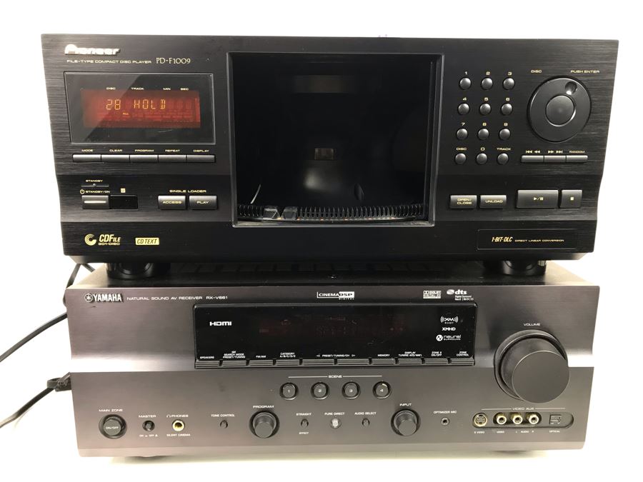 YAMAHA Natural Sound AV Receiver RX-V661 And Pioneer PD-F1009 File-Type Compact Disc Player [Photo 3]