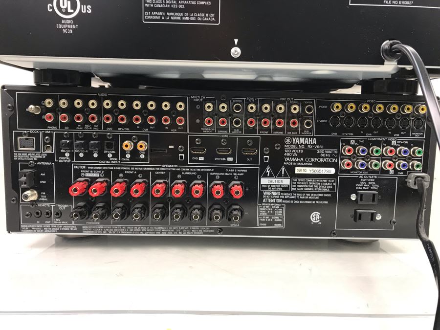 YAMAHA Natural Sound AV Receiver RX-V661 And Pioneer PD-F1009 File-Type Compact Disc Player [Photo 12]