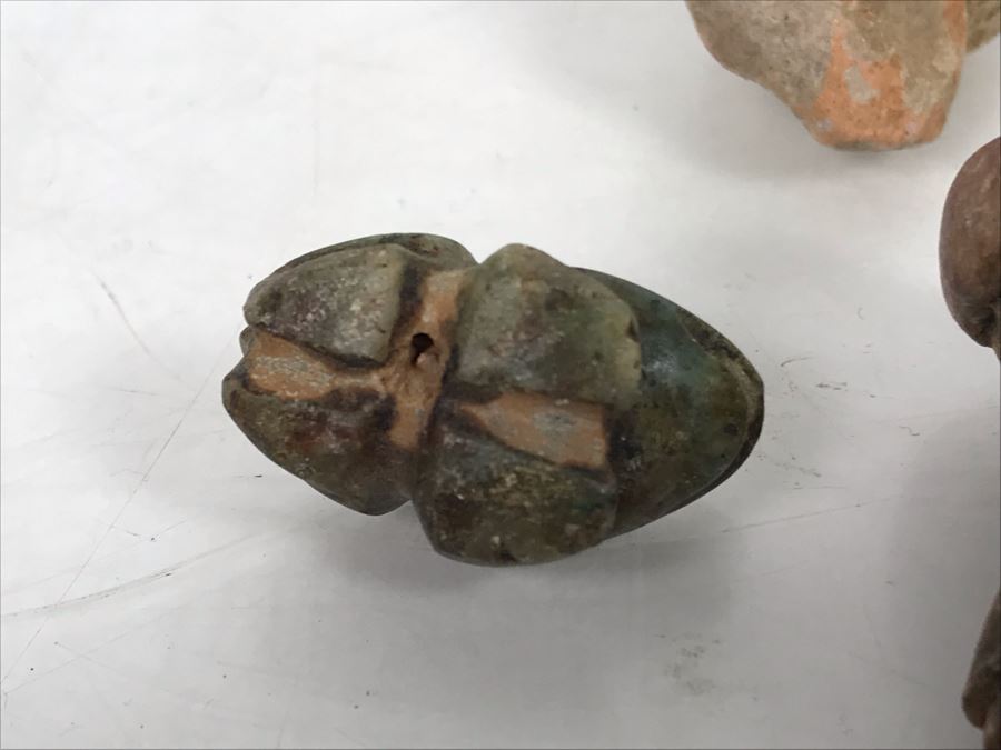 Various Pre-Columbian Artifacts And Carved Stone Box 5W X 4D X 3H [Photo 18]