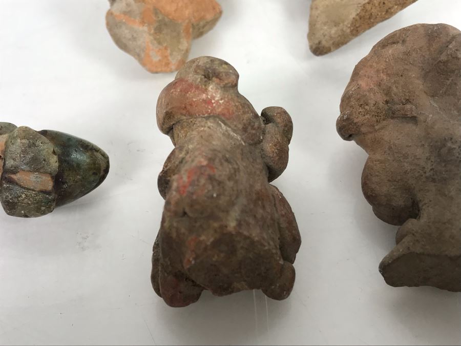 Various Pre-Columbian Artifacts And Carved Stone Box 5W X 4D X 3H [Photo 15]