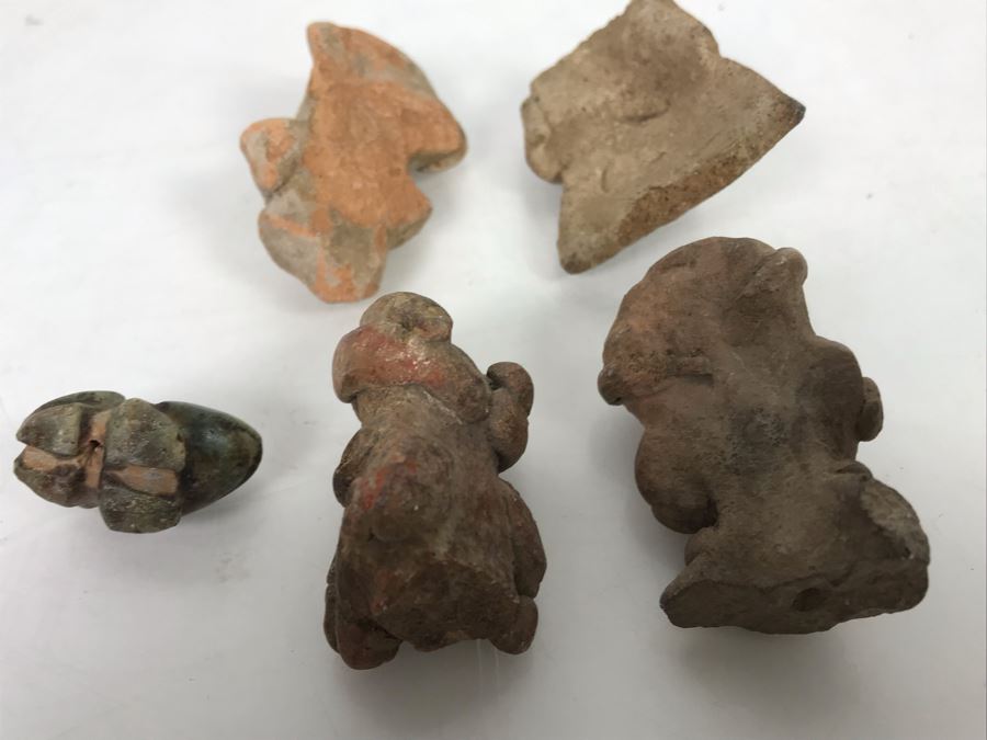 Various Pre-Columbian Artifacts And Carved Stone Box 5W X 4D X 3H [Photo 14]