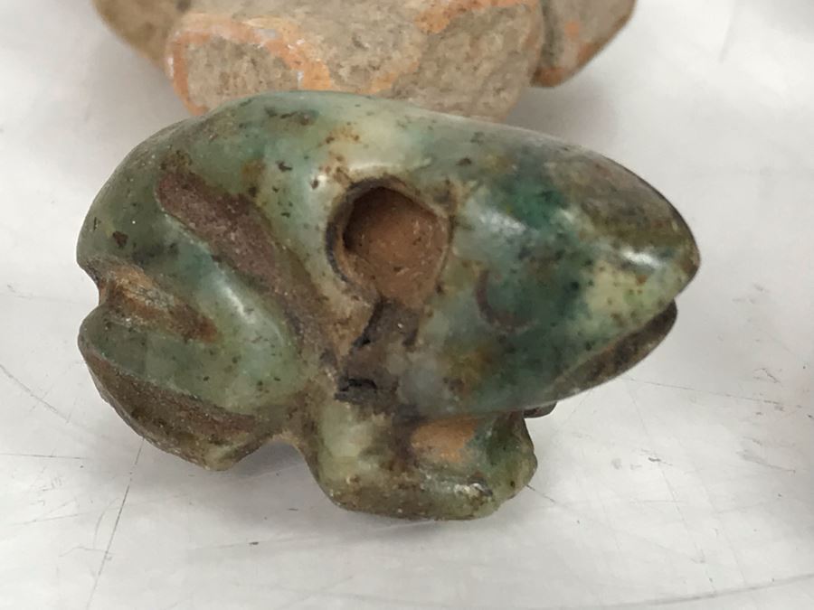Various Pre-Columbian Artifacts And Carved Stone Box 5W X 4D X 3H [Photo 9]