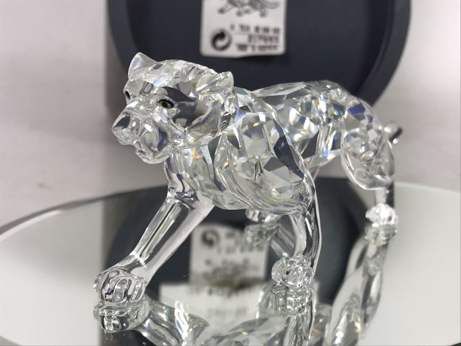 swarovski leopard figurine