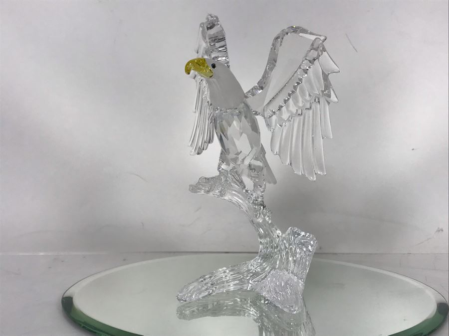 Swarovski Crystal Bald Eagle Figurine With Original Box [Photo 3]