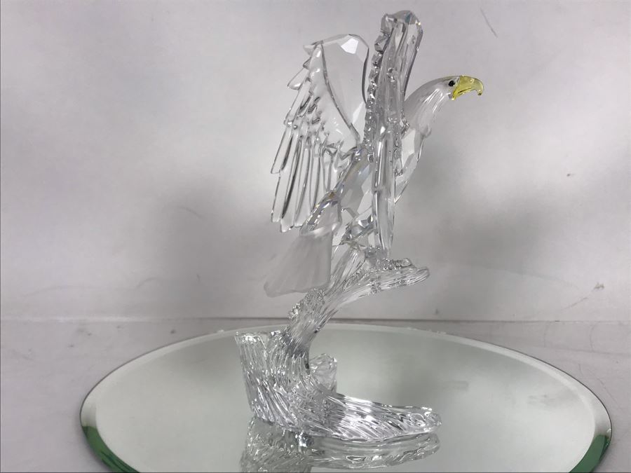 Swarovski Crystal Bald Eagle Figurine With Original Box [Photo 7]