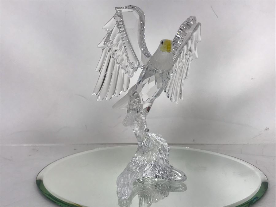 Swarovski Crystal Bald Eagle Figurine With Original Box [Photo 5]