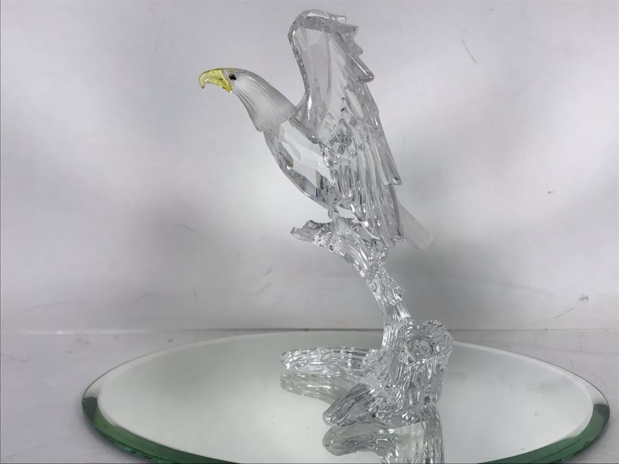 Swarovski Crystal Bald Eagle Figurine With Original Box [Photo 9]