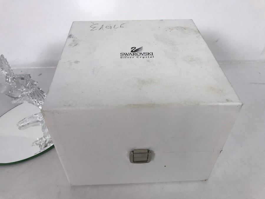 Swarovski Crystal Bald Eagle Figurine With Original Box [Photo 10]