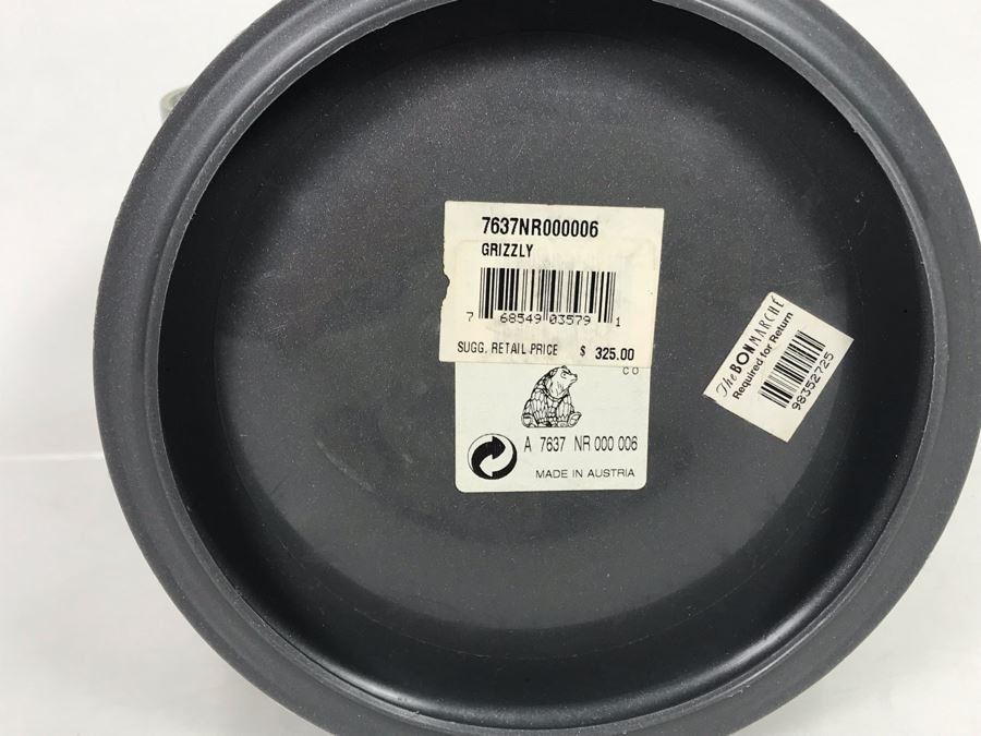 Swarovski Crystal Grizzly Bear Figurine With Original Box Retails $325 [Photo 12]