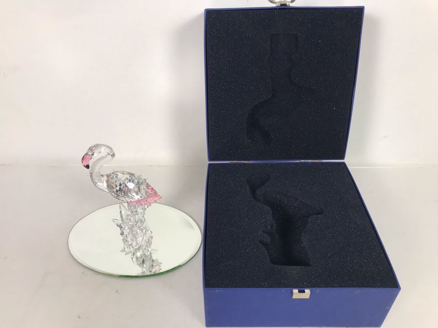 Swarovski Crystal Flamingo Figurine With Original Box [Photo 14]