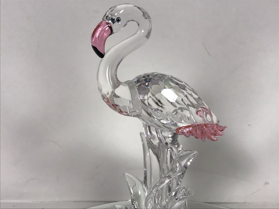 Swarovski Crystal Flamingo Figurine With Original Box [Photo 3]