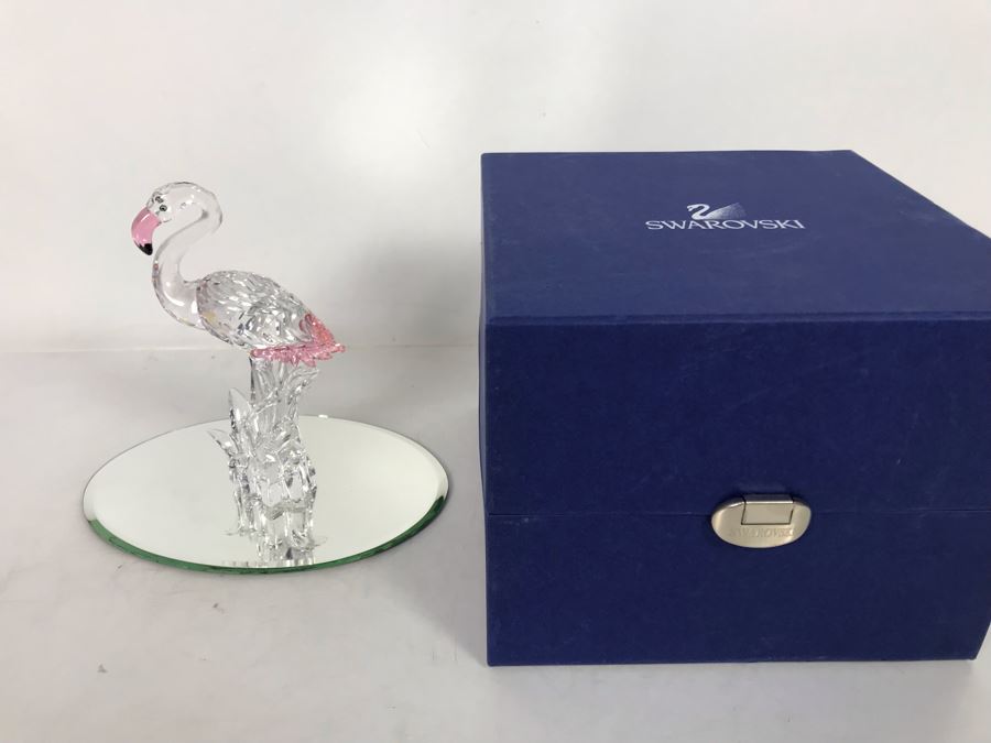 Swarovski Crystal Flamingo Figurine With Original Box [Photo 12]
