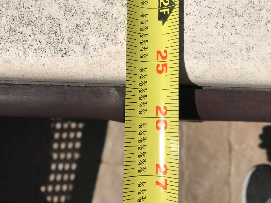 Richard Frinier For Century Furniture PAIR Of Articulating Chaise Lounge Chairs Denpasar Collection AND Richard Frinier For Century Furniture Marble Top Orient Collection Side Table Aluminum (PICK UP FROM HOME) 26W X 26D X 23H Total Retails $9,172 [Photo 14]