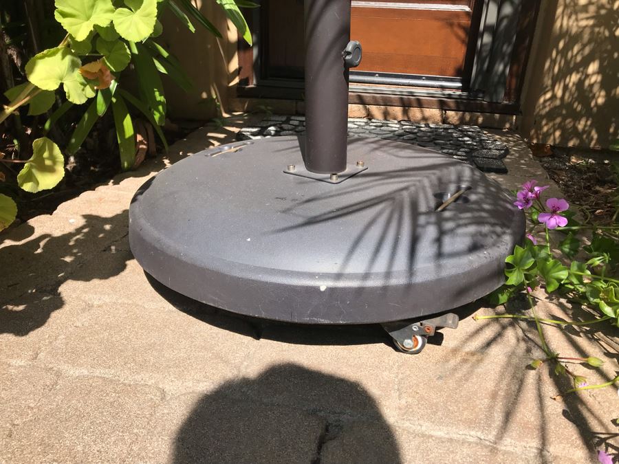 11' Sunbrella Treasure Garden Outdoor Umbrella With Rolling Base (PICK UP FROM HOME) Retails $1,235 [Photo 4]