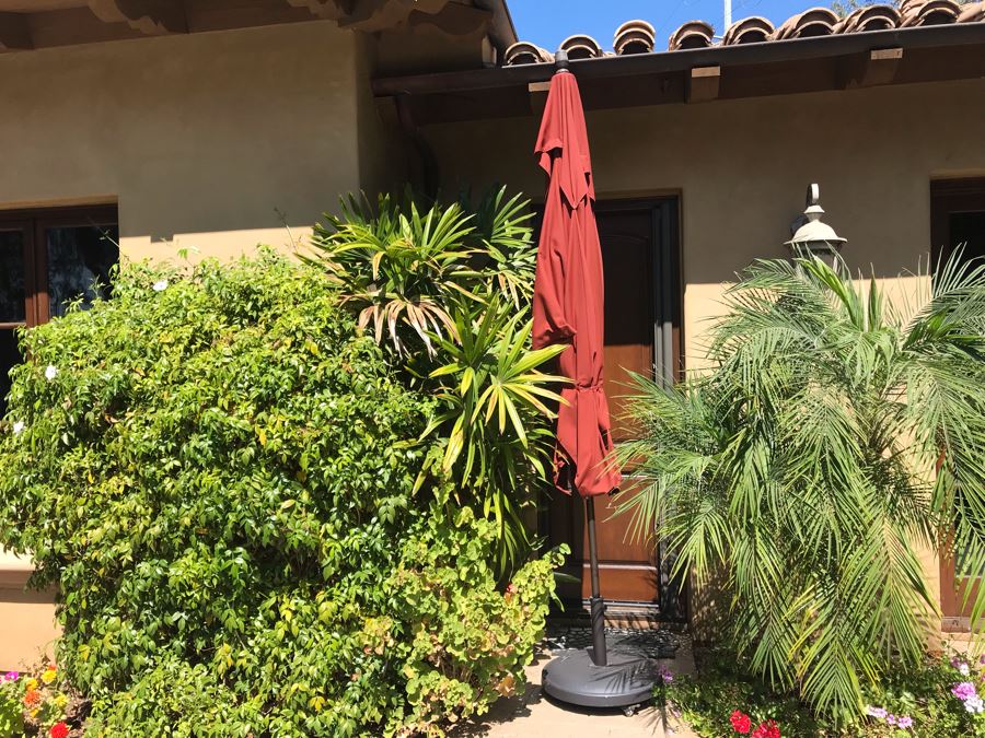 11' Sunbrella Treasure Garden Outdoor Umbrella With Rolling Base (PICK UP FROM HOME) Retails $1,235 [Photo 3]