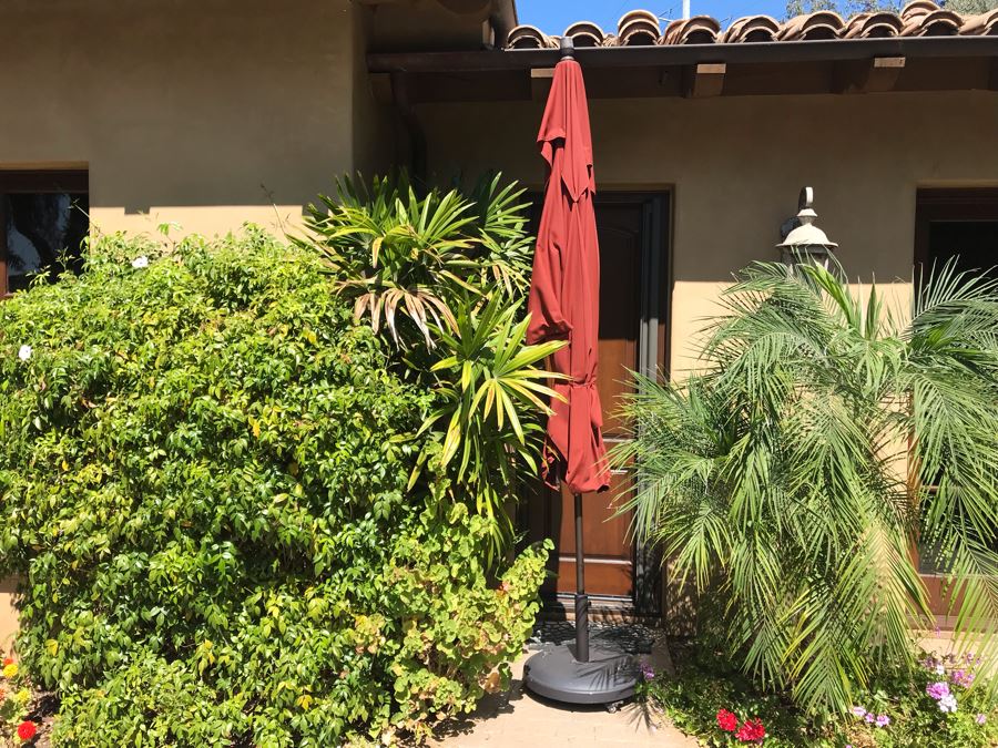 11' Sunbrella Treasure Garden Outdoor Umbrella With Rolling Base (PICK UP FROM HOME) Retails $1,235 [Photo 2]