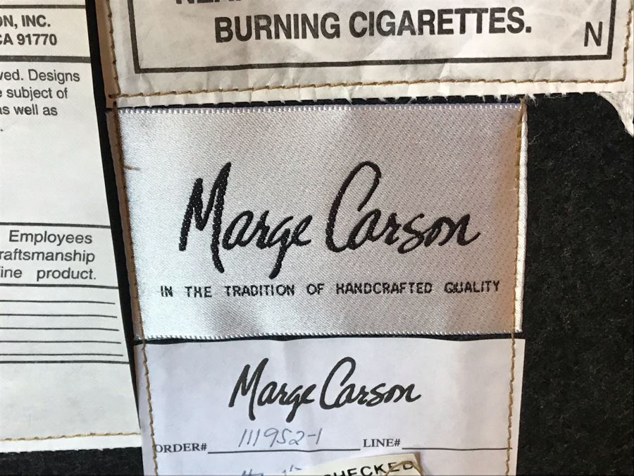 Marge Carson Designer Counter Stools Barstools With Brass Nailhead And Leather Seats (24' Seat Height - 36'H) Total Retails $8,730 [Photo 13]