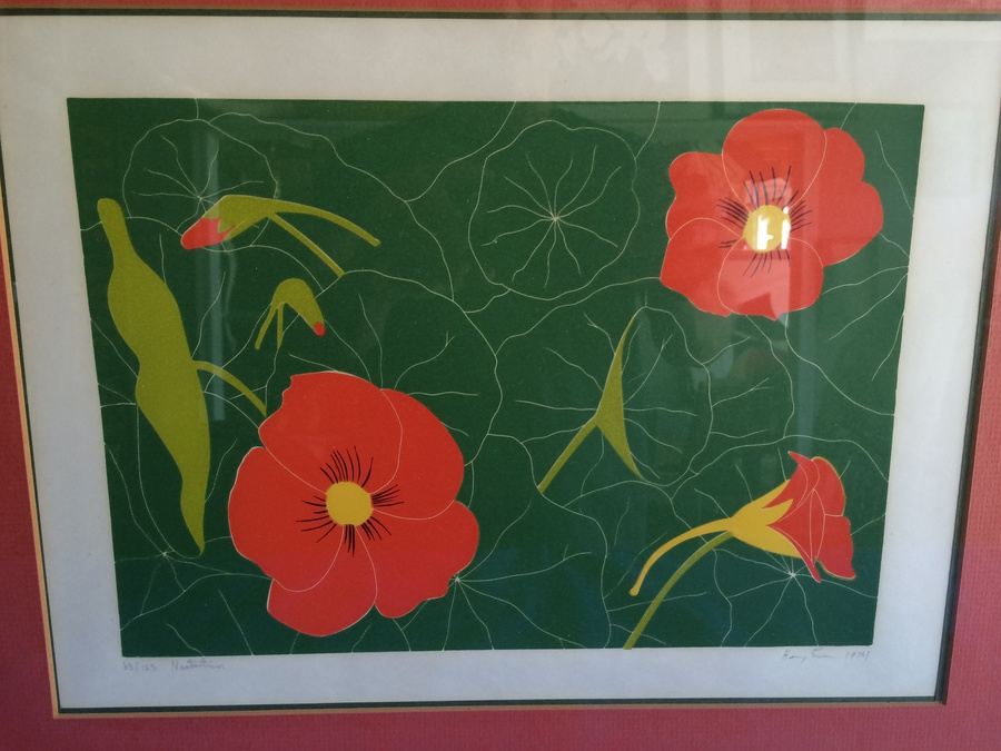 1974 Framed Signed Nasturtium Print 63/125 [Photo 2]