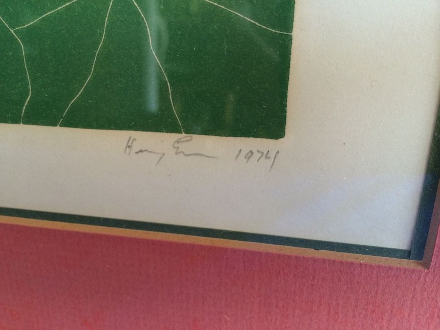 1974 Framed Signed Nasturtium Print 63/125 [Photo 3]