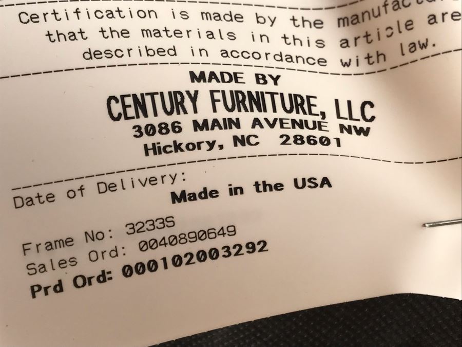 Stunning Century Furniture Inlaid Star Pattern Pedestal 5' Round Dining Table With Four Matching Century Furniture Exeter Side Chairs Dining Chairs Total Retails $11,520 [Photo 12]