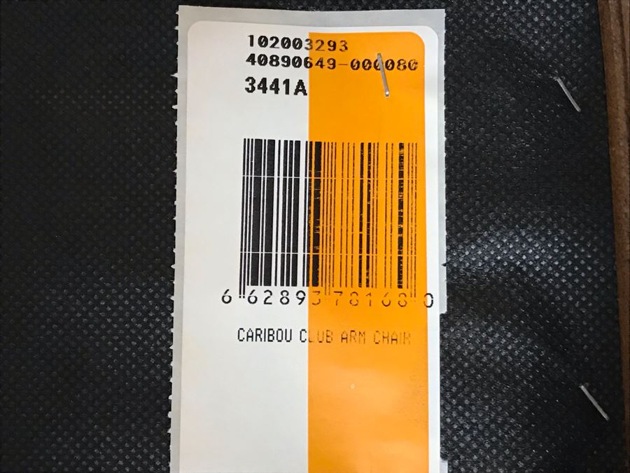 Pair Of Leather Century Furniture Caribou Club Arm Chairs With Brass Nailheads Retails $5,140 [Photo 8]