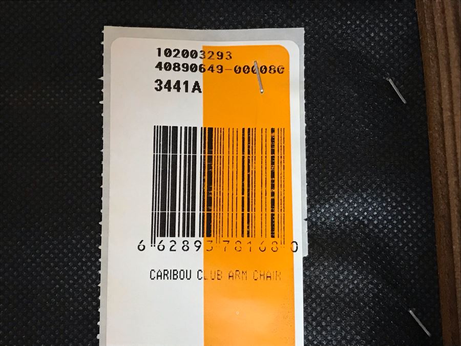 Pair Of Leather Century Furniture Caribou Club Arm Chairs With Brass Nailheads Retails $5,140 [Photo 9]