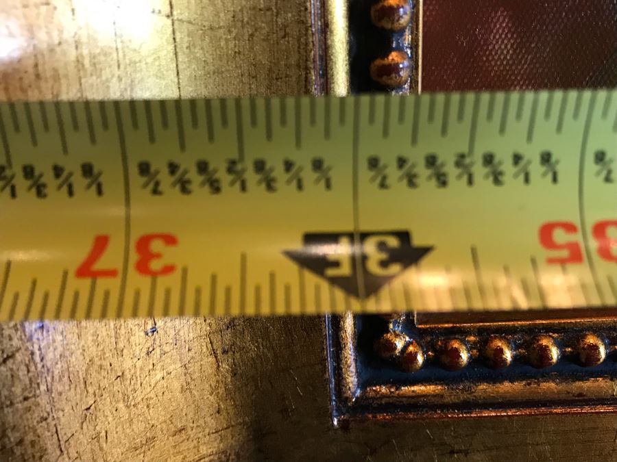 Original Mendez Fine Art Oil Painting On Canvas Titled 'Irridescence Paeonia' In Wooden Frame With Overhead Lighting 36 X 48 Appraised $6,000 [Photo 12]