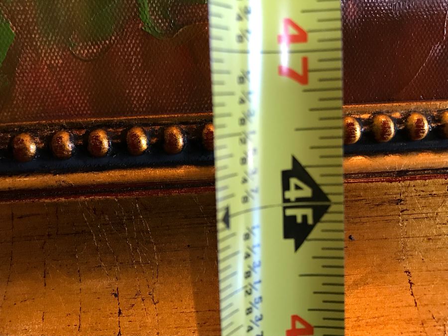 Original Mendez Fine Art Oil Painting On Canvas Titled 'Irridescence Paeonia' In Wooden Frame With Overhead Lighting 36 X 48 Appraised $6,000 [Photo 13]