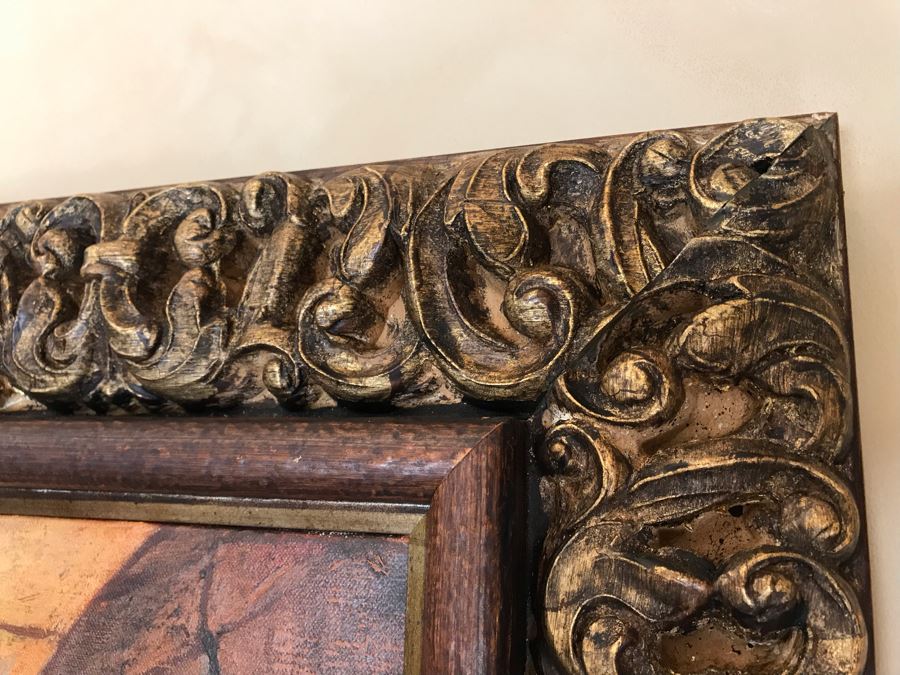 Original Carol Krick Fine Art Oil Painting On Canvas Titled 'Belvedere Glow' In Stunning Frame 60 X 36 Appraised At $15,000 [Photo 10]