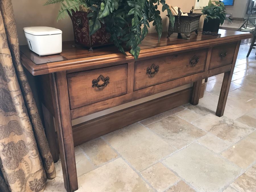 Century Furniture Huntboard 3-Drawer Long Chest 6'W X 18D X 32H Retails $2,770 [Photo 4]