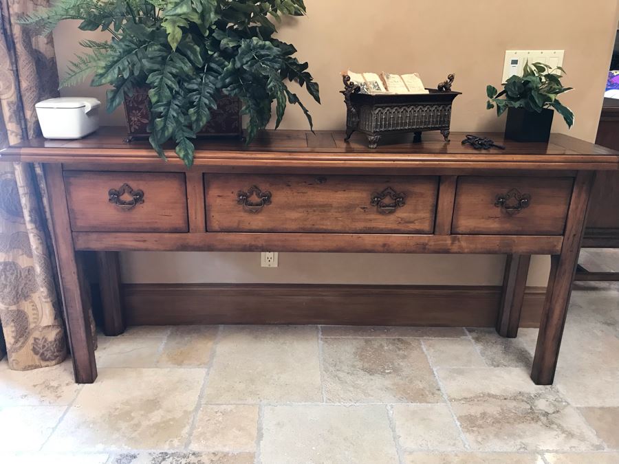 Century Furniture Huntboard 3-Drawer Long Chest 6'W X 18D X 32H Retails $2,770 [Photo 3]