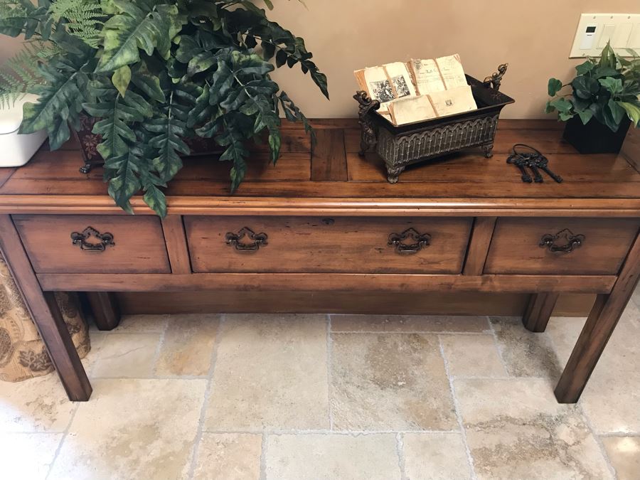 Century Furniture Huntboard 3-Drawer Long Chest 6'W X 18D X 32H Retails $2,770 [Photo 10]