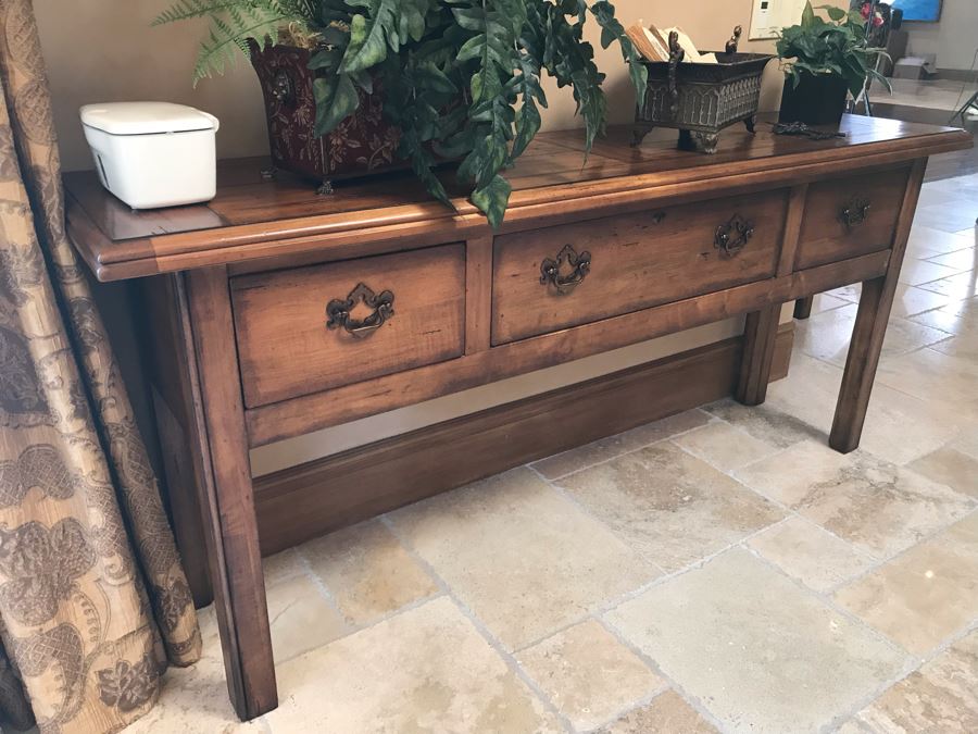 Century Furniture Huntboard 3-Drawer Long Chest 6'W X 18D X 32H Retails $2,770 [Photo 5]