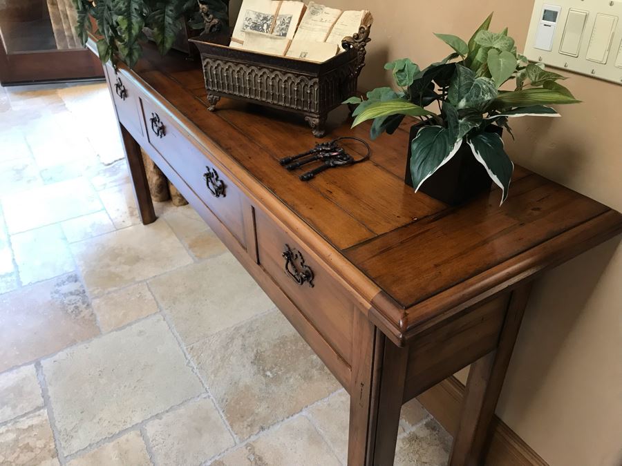 Century Furniture Huntboard 3-Drawer Long Chest 6'W X 18D X 32H Retails $2,770 [Photo 12]