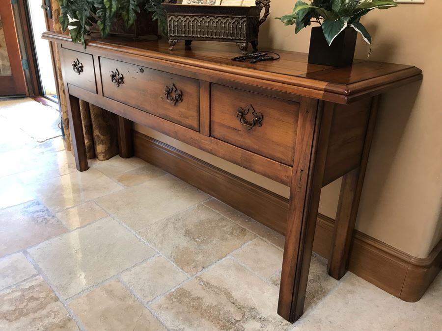 Century Furniture Huntboard 3-Drawer Long Chest 6'W X 18D X 32H Retails $2,770 [Photo 7]