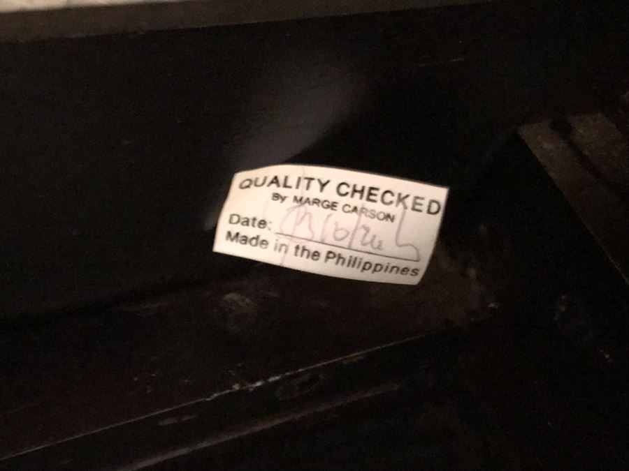 Stunning Marge Carson Designer Entry Console Table With Marble Top 66W X 25D X 40H Retails $6,250 [Photo 13]