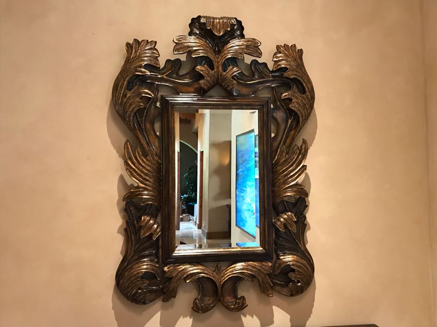 Marge Carson Designer Large 5'H Umbria Mirror Gilded Beveled Glass 42W X 4D X 60H Retails $3,760 [Photo 2]