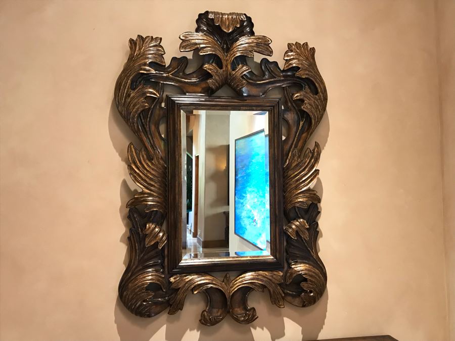 Marge Carson Designer Large 5'H Umbria Mirror Gilded Beveled Glass 42W X 4D X 60H Retails $3,760 [Photo 3]