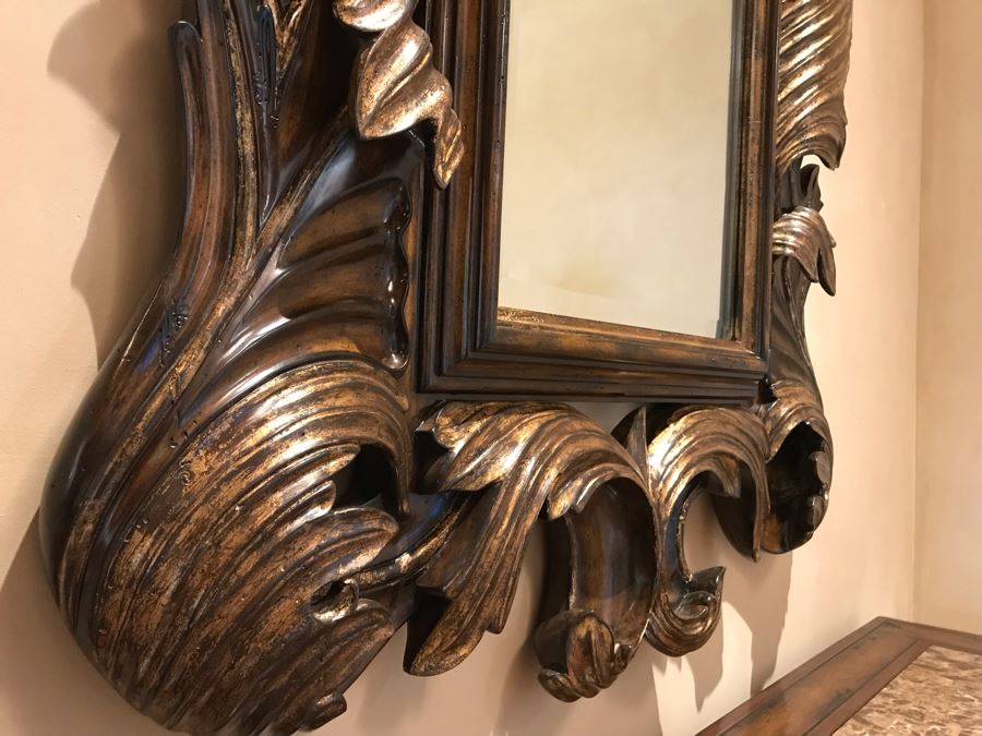 Marge Carson Designer Large 5'H Umbria Mirror Gilded Beveled Glass 42W X 4D X 60H Retails $3,760 [Photo 8]