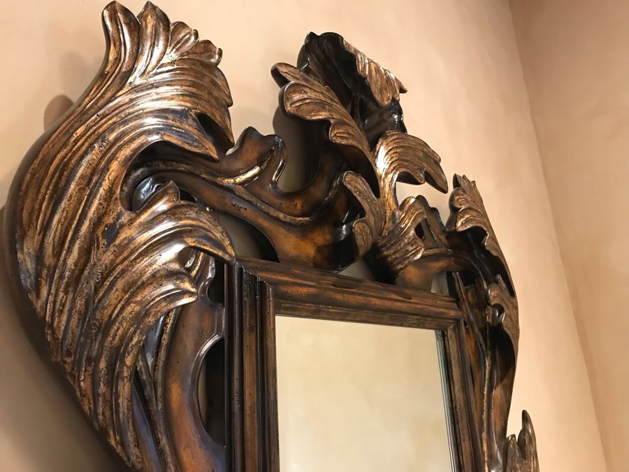 Marge Carson Designer Large 5'H Umbria Mirror Gilded Beveled Glass 42W X 4D X 60H Retails $3,760 [Photo 7]