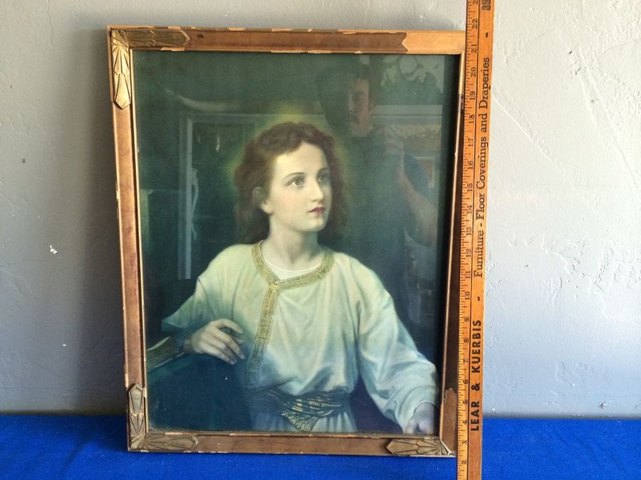 Vintage Framed Religious Print [Photo 4]