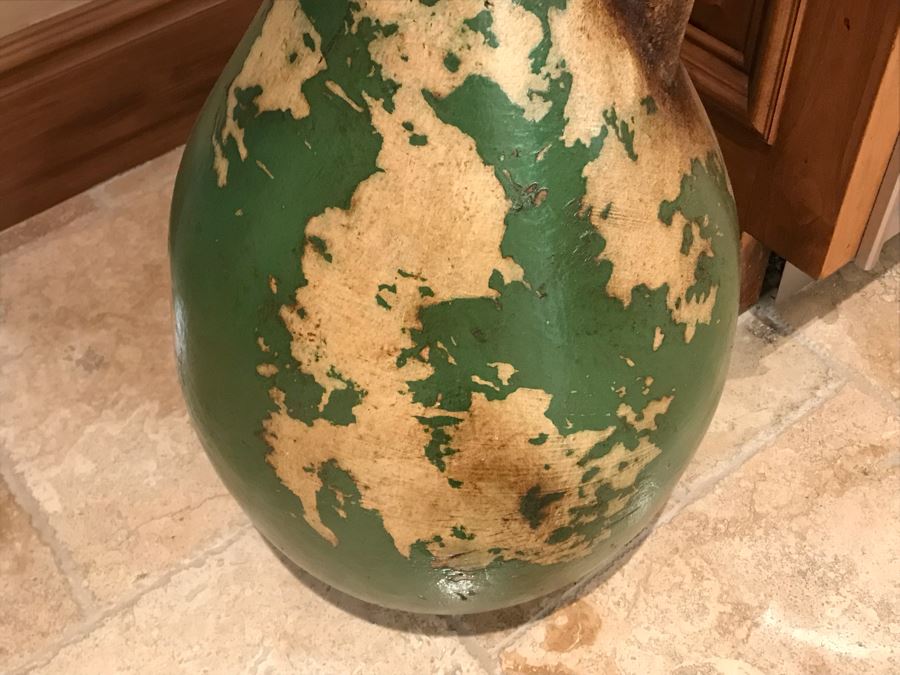 Textured Green Tall Pitcher 14W X 32H Retails $290 [Photo 5]