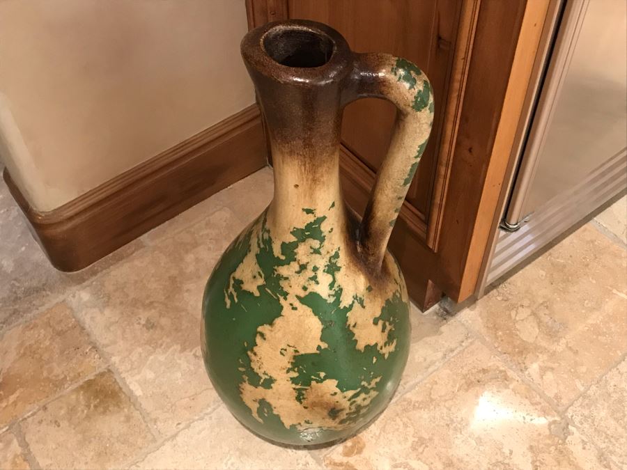 Textured Green Tall Pitcher 14W X 32H Retails $290 [Photo 3]