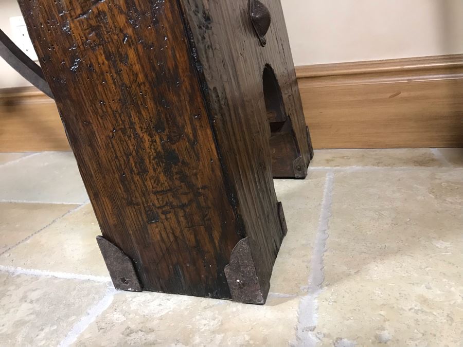 Impressive Century Furniture Marbella Collection Console Entry Table Wood With Wrought Iron 78W X 26D X 36H Retails $4,000+ [Photo 12]