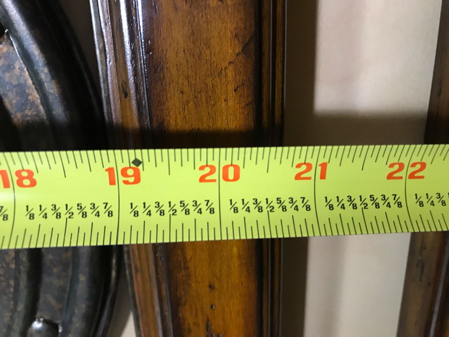 Set Of Three Wood And Metal Decorative Wall Hangings (Large Panel: 59H X 21W, Small Panels: 59H X 12.5W) Retails $1,590 [Photo 11]